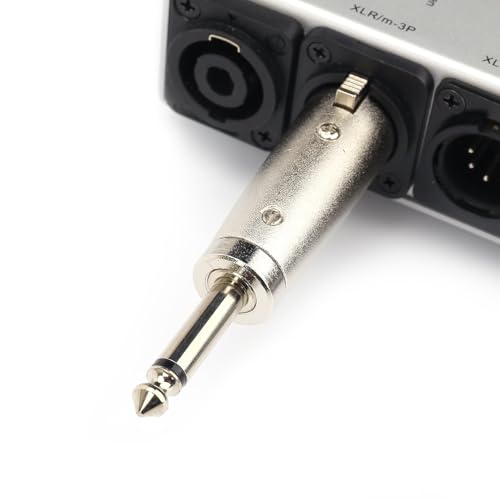 Image of MX XLR Female to 1 /4 inch (6.35mm) TS Male Adapter - Balanced Audio Connector for Mixer, Amplifier, Microphone - 2 Pack