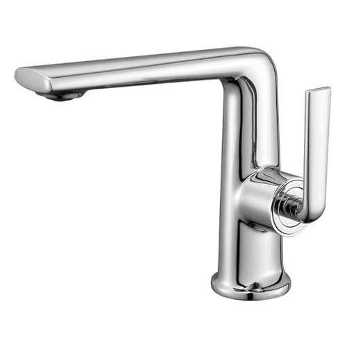 Mitigeur lavabo de salle de bain blanc robinet laiton eau chaude froide