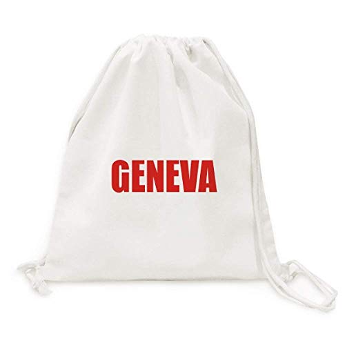 Sac de voyage toile Genève en textile souple résistant avec cordon rouge