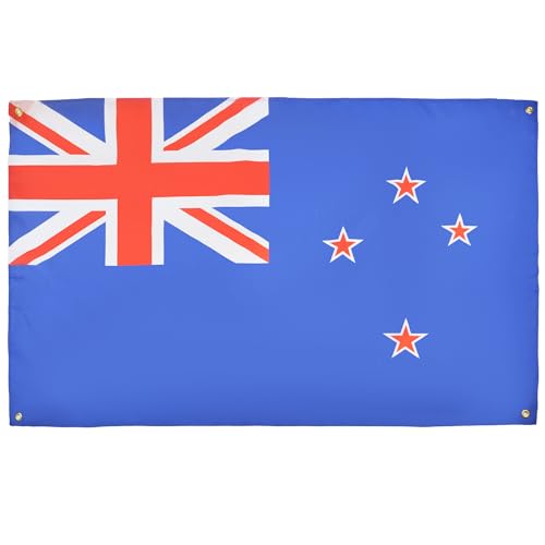 AZ FLAG Drapeau Nouvelle-Zélande 150x90 cm avec 4 oeillets, Pavillon Néo-Zélandais pour balcon ou mur