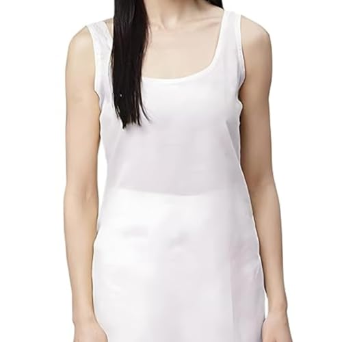 Image of Cotton Inner Slip camesoli for Women, Full Length Inner for Chikankari Kurti, Women Indoor Dress Cotton Sleeveless camesole,Holi Outfit