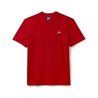 Lacoste Men's Basic Crew Neck Sport T-Shirt, Red, X-Large