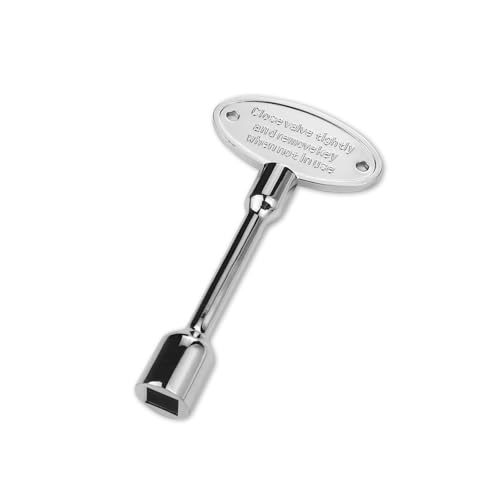 OXDFK 3 Inch Universal Gas Valve Key Universal Valve Key for Gas Fireplaces Fits 1/4 and 5/16 Replacement Gas Valve Stems for Fire Pit and Fireplace Outdoor Gas Fireplace (Silver)