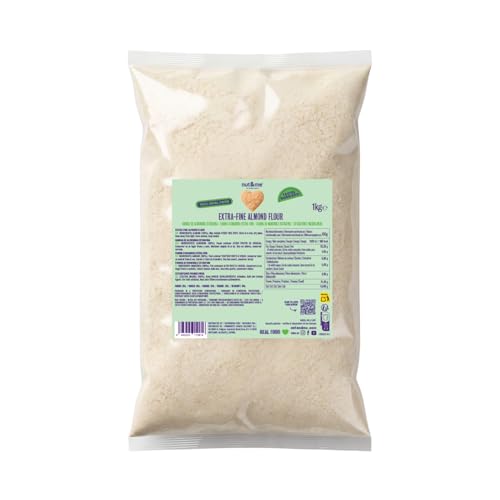 Harina de almendras 1 KG nut&me | 100% almendra | Extrafina | Sin Gluten | Keto | Repostería | Sin azúcar| Sin conservantes ni aditivos | Alto en proteínas