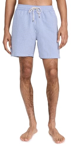 POLO RALPH LAUREN Men's Traveler Seersucker Swim Trunks 6
