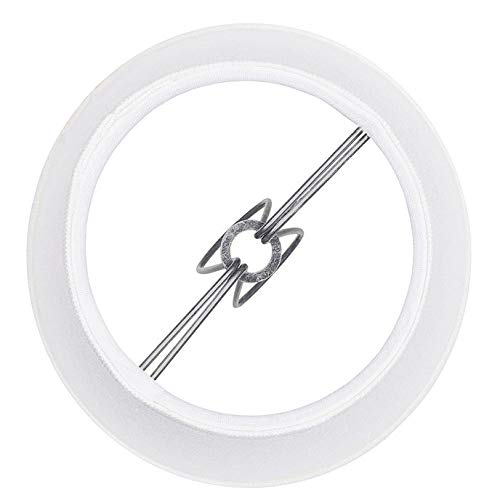 Small Lamp Shade Set Of 6 Chandelier Shades 3" X 6" X 5" White Linen Lampshade Clip-On Bulb #TOP5