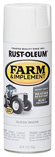 Image of Rust-Oleum 280132 Farm & Implement Spray Paint, 12 oz, Gloss White