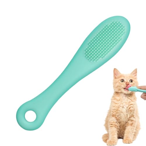 猫あごクリーニングブラシ - シリコン猫指歯ブラシ |フィンガーブラシシリコンペット歯ブラシ |猫のあごクリーナー、ソフトシリコン猫犬の歯磨き、ポータブルでお手入れ簡単なペット用歯ブラシ