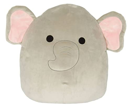 SquishmallowsKellytoy Mila 8 Inch Grey Elephant Squishy Plush Animal