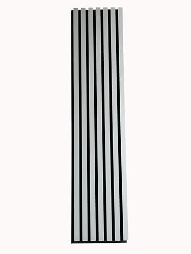 MEBANO. Gris Arctis Lot de 4 Panneaux Acoustiques sur Feutre Noir 30x132 cm Panneaux Muraux Acoustiques Absorption Sonore et Décoration Murale élégante Panneaux Muraux en MDF