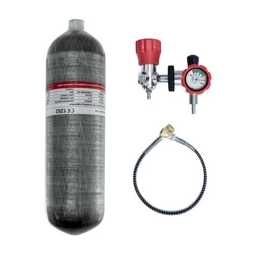 Réservoir en fibre de carbone 4,7 L 4500 psi pour recharge air comprimé PCP