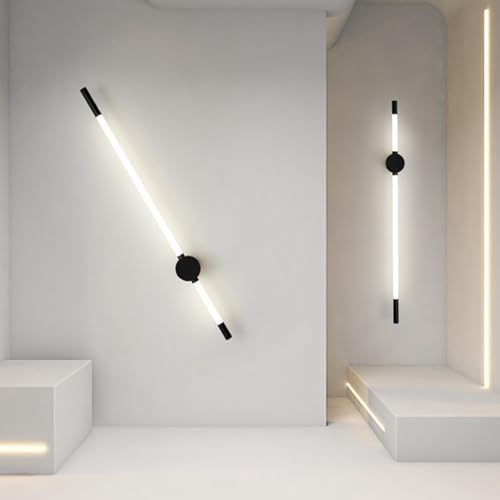 Aplique LED de pared con diseño lineal en aluminio y acrílico de alta resistencia