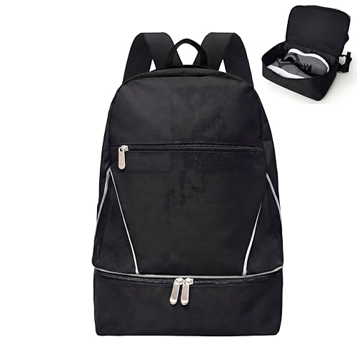 Sac à dos avec compartiment à chaussures Noir seyfocnia bagage cabine fitness voyage