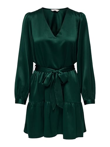 ONLY Damen Onlnew Alena Life L/S Short Dress WVN, Scarab, XS