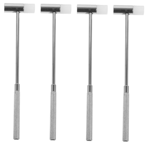 FRCOLOR Jewelry Mallets Set 4pcs Small Hammers for Watch Repair Multifunctional Tool Easy Storage