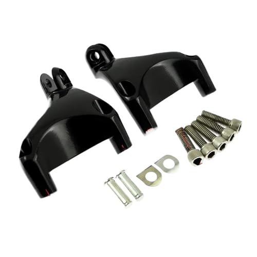Repose-pieds arrière moto passager noir pour Sportster XL 883 1200 2000-2022