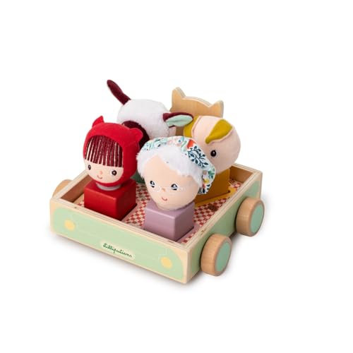 Lilliputiens - Auto picnic a trainare con inseritore forme - Lupo Louis - 3