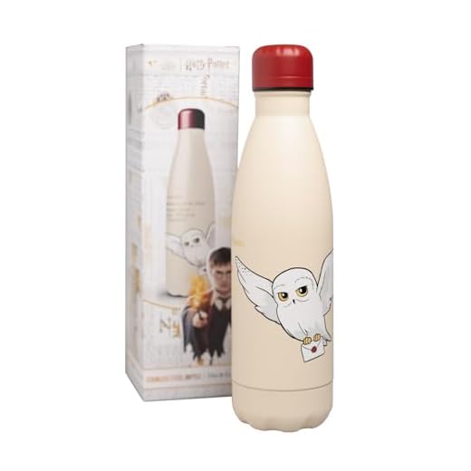 Botella de Agua Harry Potter Hedwig - Acero Inoxidable, Térmica 500ml, Doble Pared - Cantimplora Infantil - Regalos