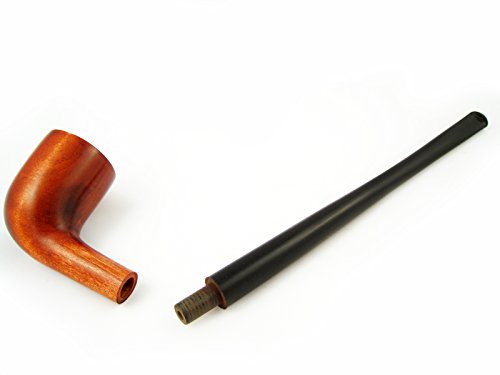Fashion Pipes "LOTR"GANDALF Churchwarden Tobacco Smoking Pipe of Pear Root (Red)