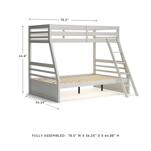 Image of Signature Design by Ashley Twin Over Full Bunk Bed, Antique White