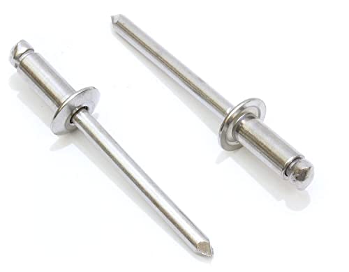 Image of Stainless Steel Blind Rivets 5 /32 inch Diameter x 1 inch long Metal Pop Rivet Pin for Riveting Gun or Riveter machine (3.9 mm dia x 25 mm)(Pack of 100 Pcs)