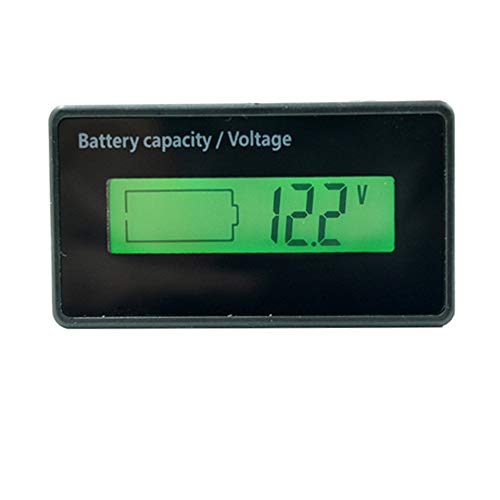 Amazon Co Jp バッテリーモニター バッテリーチェッカー バッテリー電圧計 残量計 Lcd表示 埋め込みタイプ 前面2ボタン 12v 24v 自動車 キャンピングカー 12v車両向け設定済み ボタンのリア 車 バイク