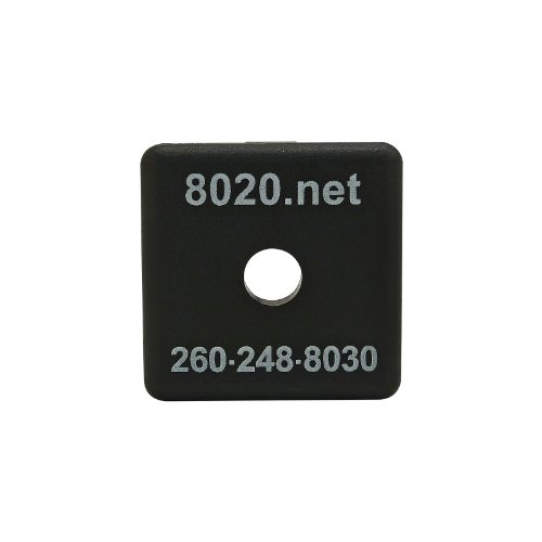 8020, 2030, 15 Series, 1515/1515-Lite End Cap, Black, with Push-Ins (5 Pack)