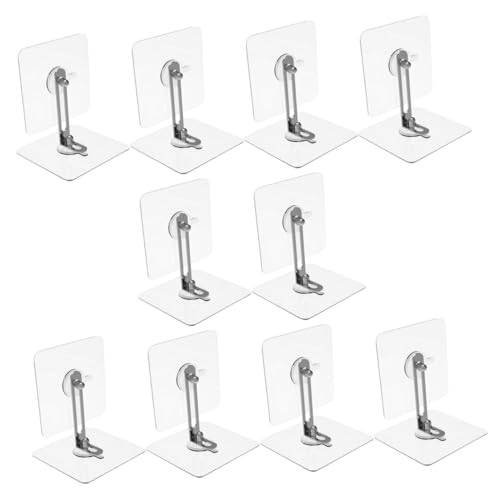 Generic 10 Pack Anti Tip Furniture Straps Baby Proofing Wall Anchors No Drill Furniture Mounts for Tv Bookshelf Dresser Safe Wall Brackets