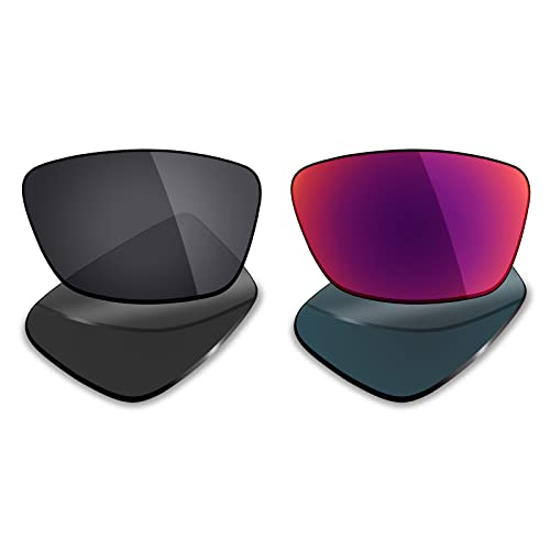 Verres polarisés de rechange Stealth Black et Midnight Sun pour lunettes Oakley Conductor 6
