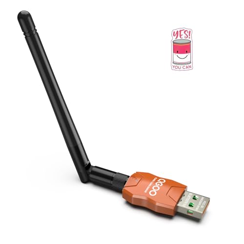 Class 1 Long Range Bluetooth Adapter for PC, QGOO USB Bluetooth Adapter for PC 5.3+EDR, Bluetooth Dongle Bluetooth Receiver Support Windows10/8.1/8/7?orange-189?