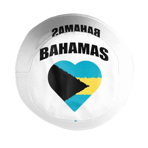 Image of Bahamas Flag Bucket Hats Fashion Sun Cap Packable Flag Fisherman Hat for Women Men Summer Travel Hat