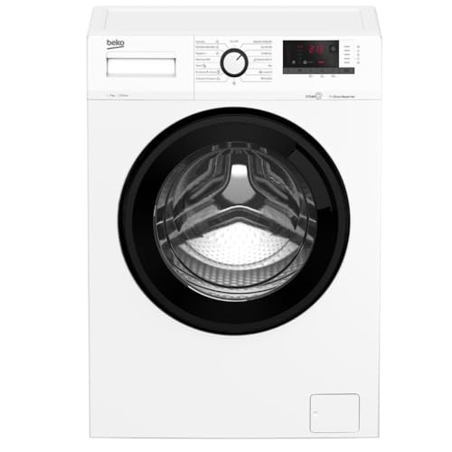 Beko WRA 8615 XW - Lavadora libre instalación PROSMART, Clase Energetica A, 8kg/1200rpm, Display digital, Steam Cure con Refrescado, Control Temperatura & Centrifugado