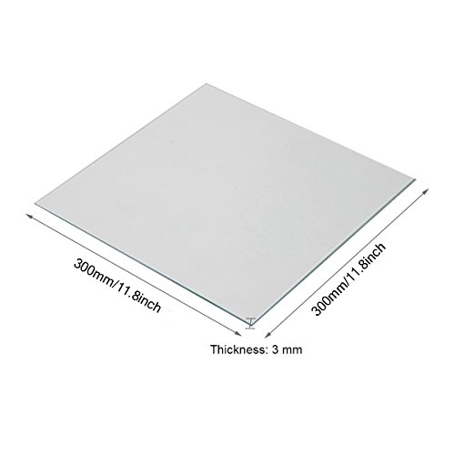 Wisamic Borosilicate Glass Plate Bed 300x300x3mm for 3D Printers Prusa, CR-10 CR-10S S3, Mendela, AO Series - Thumbnail 4