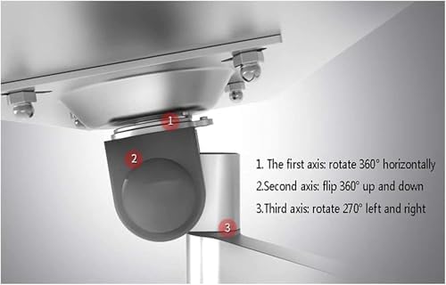 Laptop Wall Mount - Adjustable 360° Rotating Holder, Foldable Aluminum Arm for Space-Saving Home Office & Gaming Workstations