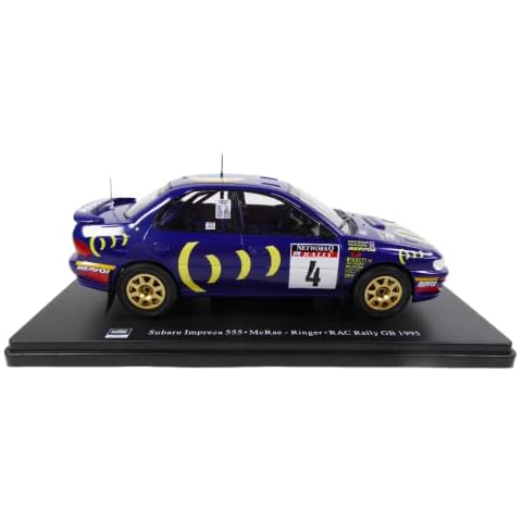OPO 10 - Miniature car reproduced in 1/24 scale compatible for SUBARU IMPREZA 555 McRae - RAC Rally GB 1995 - RVQ23 Cover