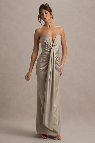 Sweetheart Prom Dress for Women 2025 Ribbon Sleeveless Long Strapless Evening Party Gown Formal2