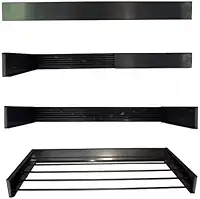 Varal Magico 120 Cm 7 Varetas Preto - Home Varais