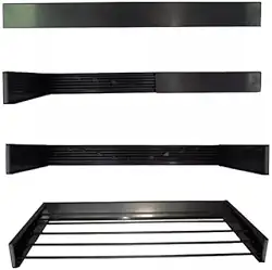 Varal Magico 120 Cm 7 Varetas Preto - Home Varais