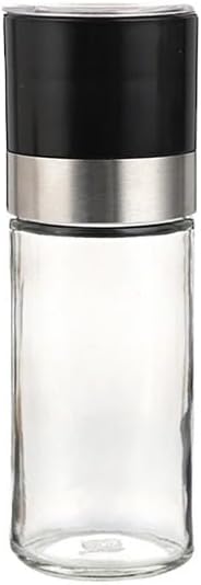 Pepper Grinder Glass Seasoning Bottle Manual Mill for Home Kitchen Restaurant Salt and