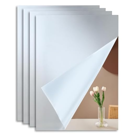 Shatterproof A4 Acrylic Mirror Tiles Set