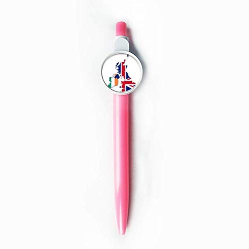 Stylo à bille rétractable Union Jack UK Britain bleu écriture fluide