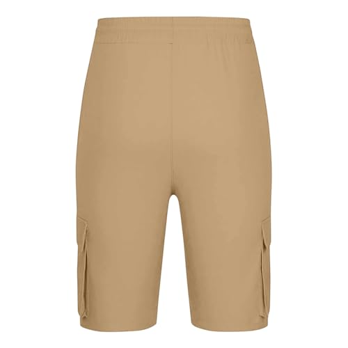 Pantalones de chándal de estilo cargo monocolor con corte holgado y cómodo 4