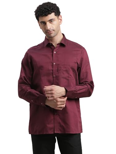 Chemise à manches longues homme coton fini les coupes larges
