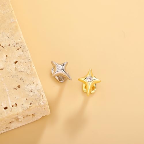 2 Piezas Grillz para Dientes Chapados en Oro 14K Hip Hop miniatura 4