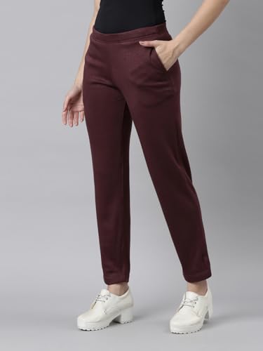 Image of GO COLORS Solid Ultra Warm Kurti Pant for Women | Mid Rise, Warm tech