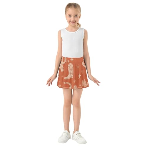 Girl Athletic Skort with Built-in Shorts Flowy Little Girls Golf Skirts Kids Pleated Tennis Skirt with Pockets3