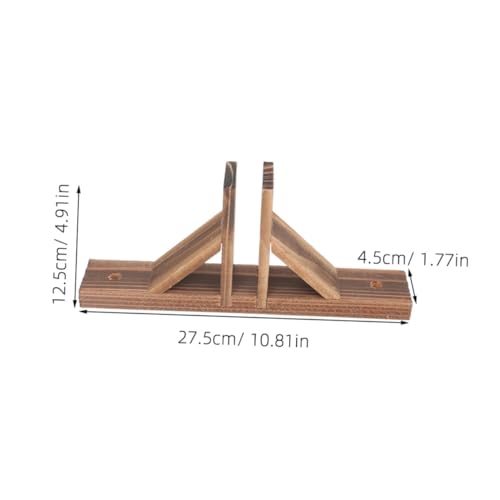 Support clôture bois marron, embase de fixation extérieure pour petite clôture - 2