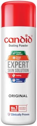 Candid Dusting Powder | Doctor's Prescribed No.1 Brand | Prevents & Treats Fungal Infection, Sweat Rash, Itching, Redness & Skin Irritation | Clinically Proven | 120g
