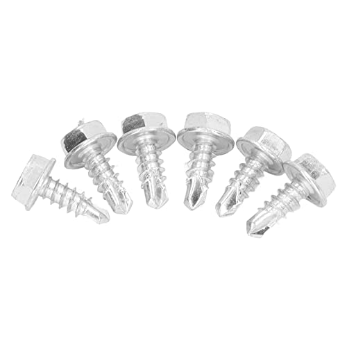 Opiniones y reviews de Piezas Galvanizadas resistente corrosion comprados en linea. 37 Tornillo de Perforación, Tornillos Autoperforantes 250 Piezas Galvanizado Resistente a la Corrosión para Madera para Metal (Tornillos de perforación hexagonales)