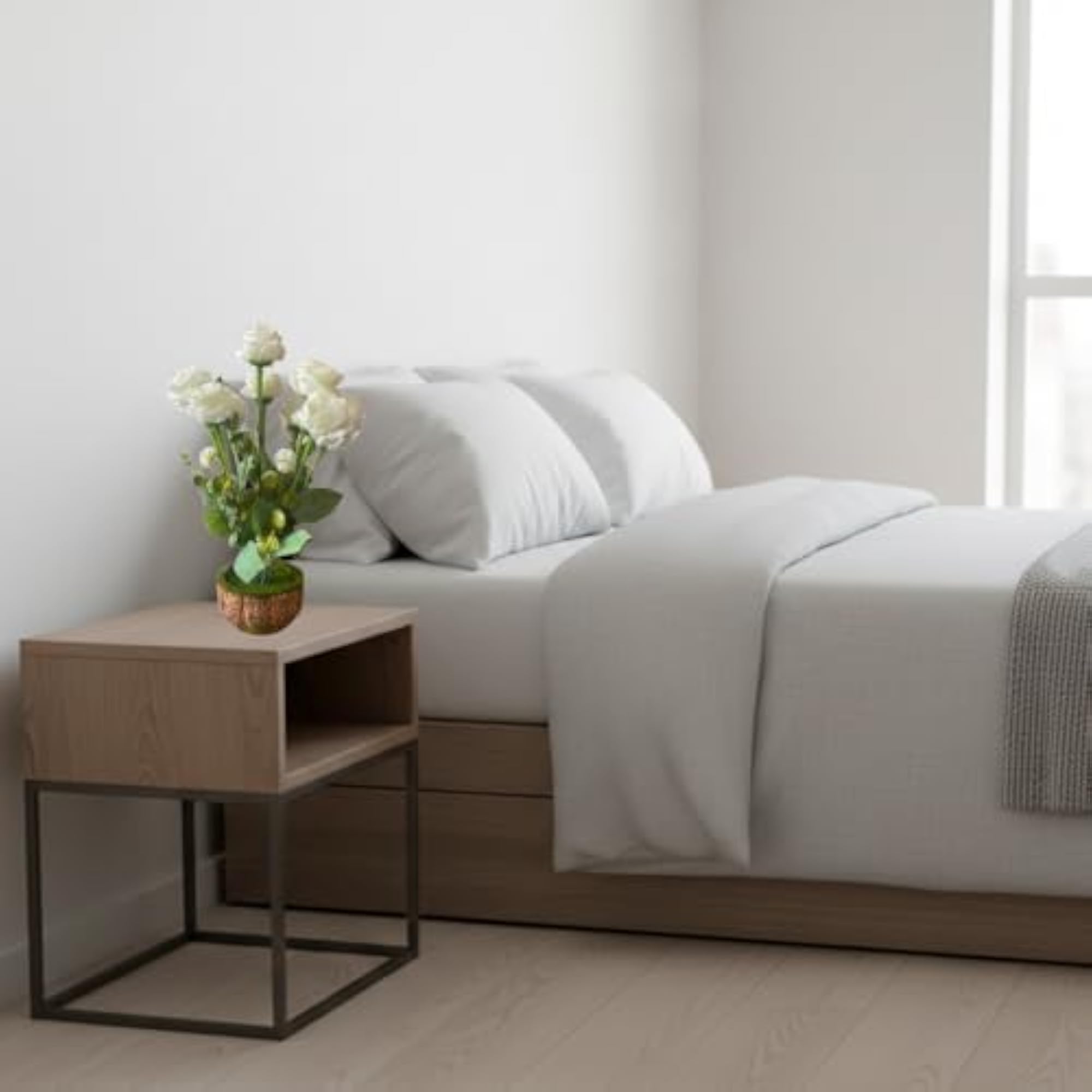 Artificial Plants for Home Decor with Wooden Pot